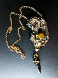 Necronomicon Seal Cthulhu Mythos, Lovercraft Occultist Pendant Magic Talisman, Esoteric Sigil Amulet Occult Jewelry