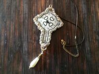 Alchemy Cross, Gothic Talisman Medieval Templar, Rosicrucian Witchcraft Symbols, Sacred Amulet Gold Bee Pendant