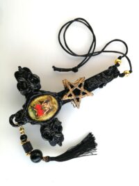 Satanic Necklace, Baphomet Upside Down Cross, Antichrist Inverted Cross, Occult Symbols, 666, Sigil of Lucifer Satan