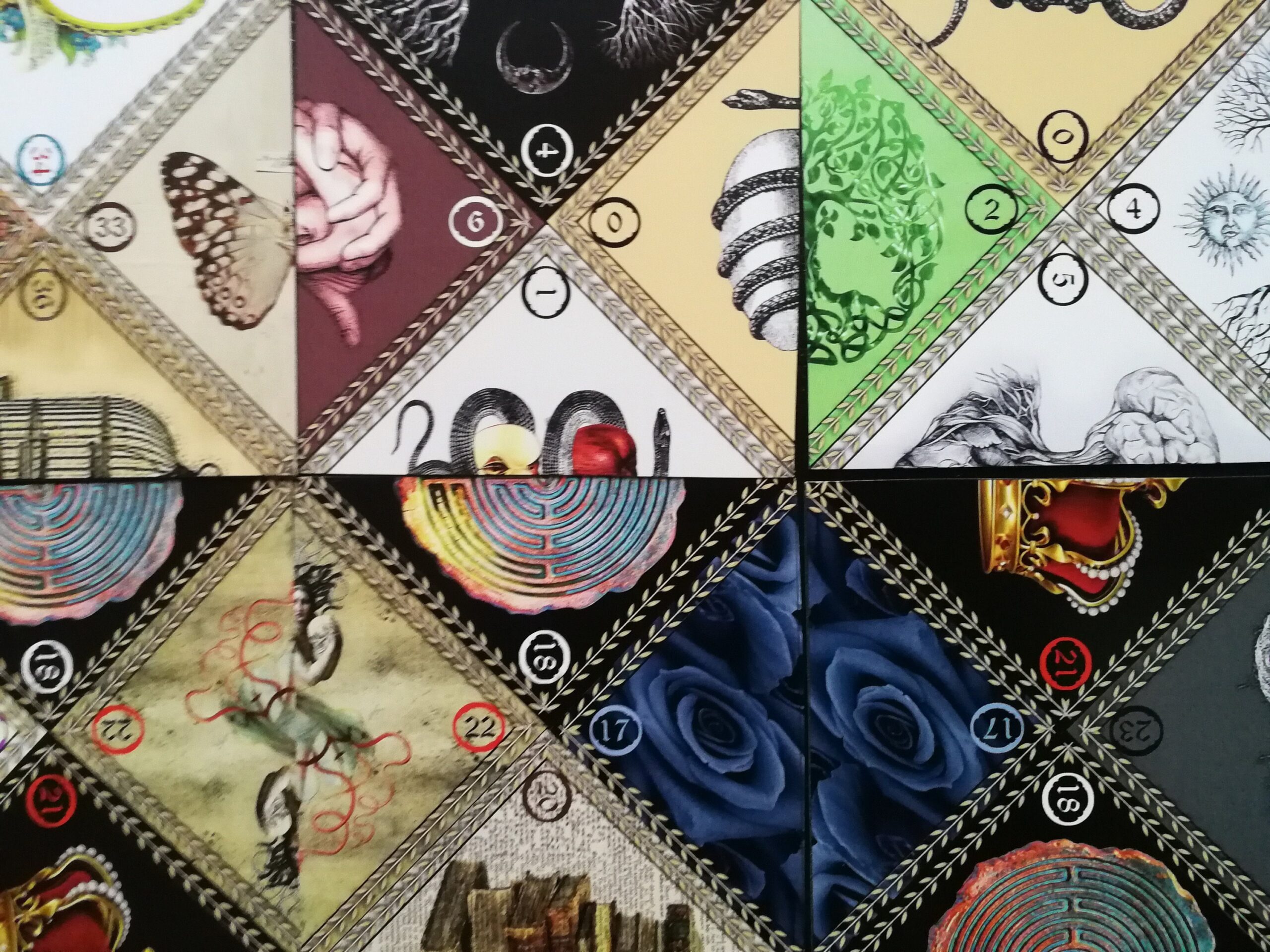 double face symbol tarot cards deck rare limited edition handmade collectible gypsy art curiosity divination vintage antique oracle + Ebook