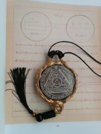 Handwritten Book, Kabbalah Lesser Key of Solomon, Antique Manuscript Occult Grimoire, Magic Kabbalistic Sigil