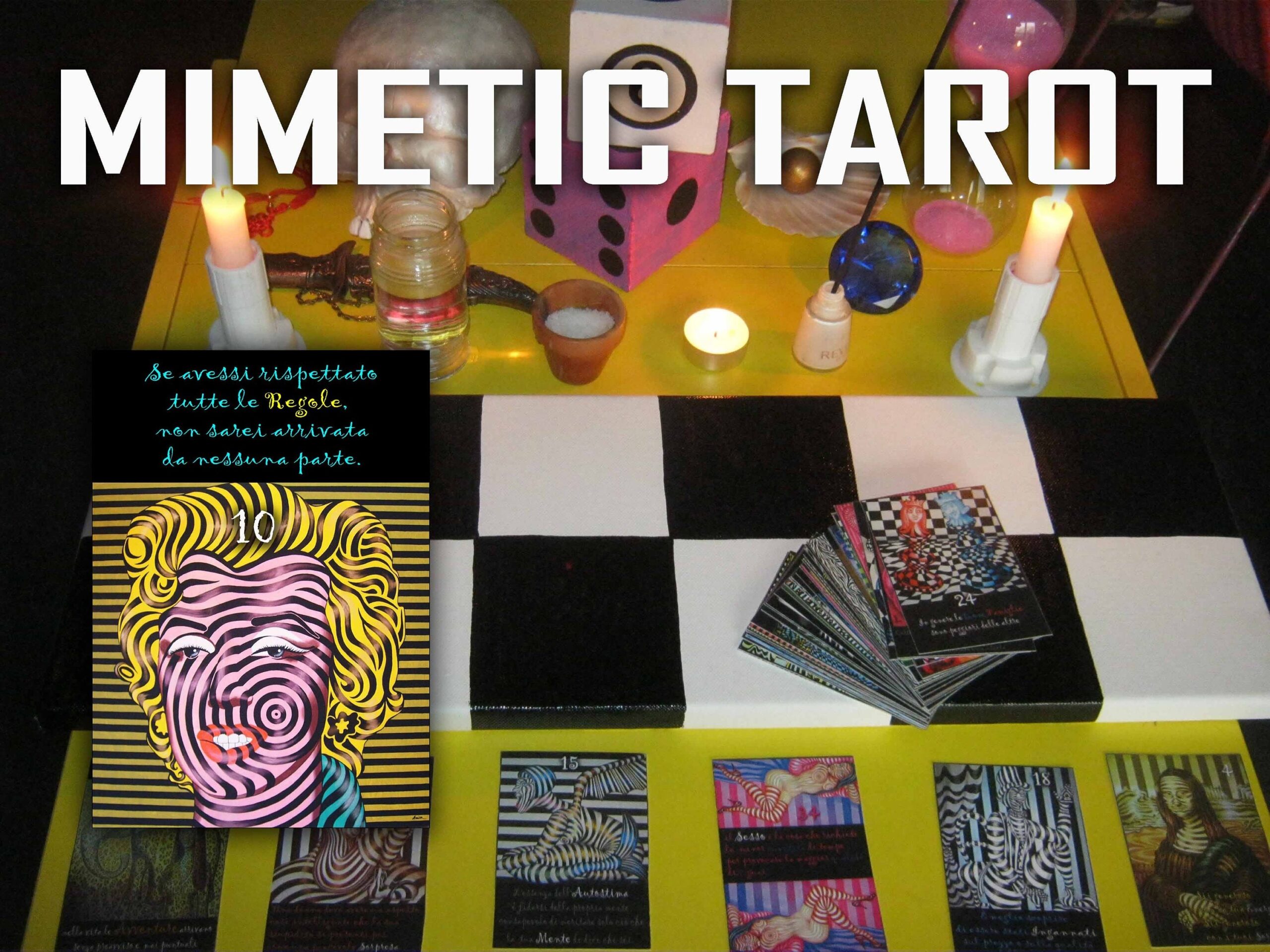 tarot card deck, pop art, oracle, divination, magic card set, major arcana, sibyl, fortune teller, cartomancy, guidance