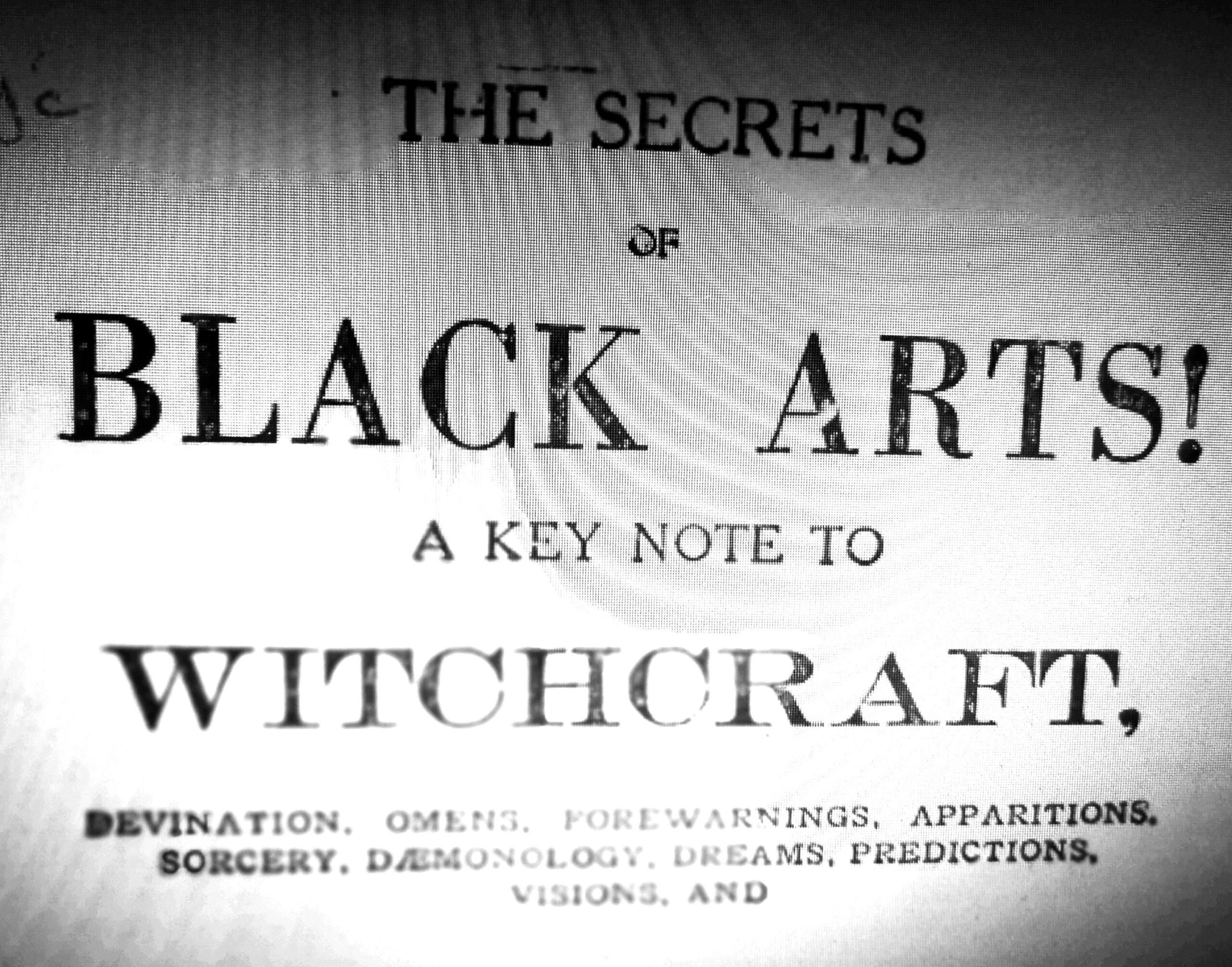 Antique Book, Occultism Black Magic, Esoteric Manuscript Witchcraft Demonology, Magick, Secret Societies Sorceries Art