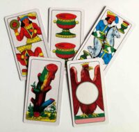Antique Tarot Card, Oracle, Limited Edition, Italian Tarot, Piacenza, Play Card, Divination, Fortune Teller, Cartomancy