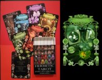 Hermetic tarot, magic cards deck, major arcana, wicca tarot, occult pagan divination, zodiac card, chakra energy, zodiac