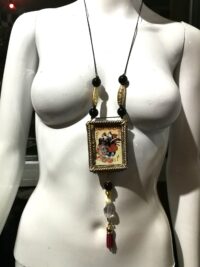 Japanese Talisman, Omamori Lovers Magic Amulet, Talisman Law of Attraction Eternity Love Samurai Jewelry