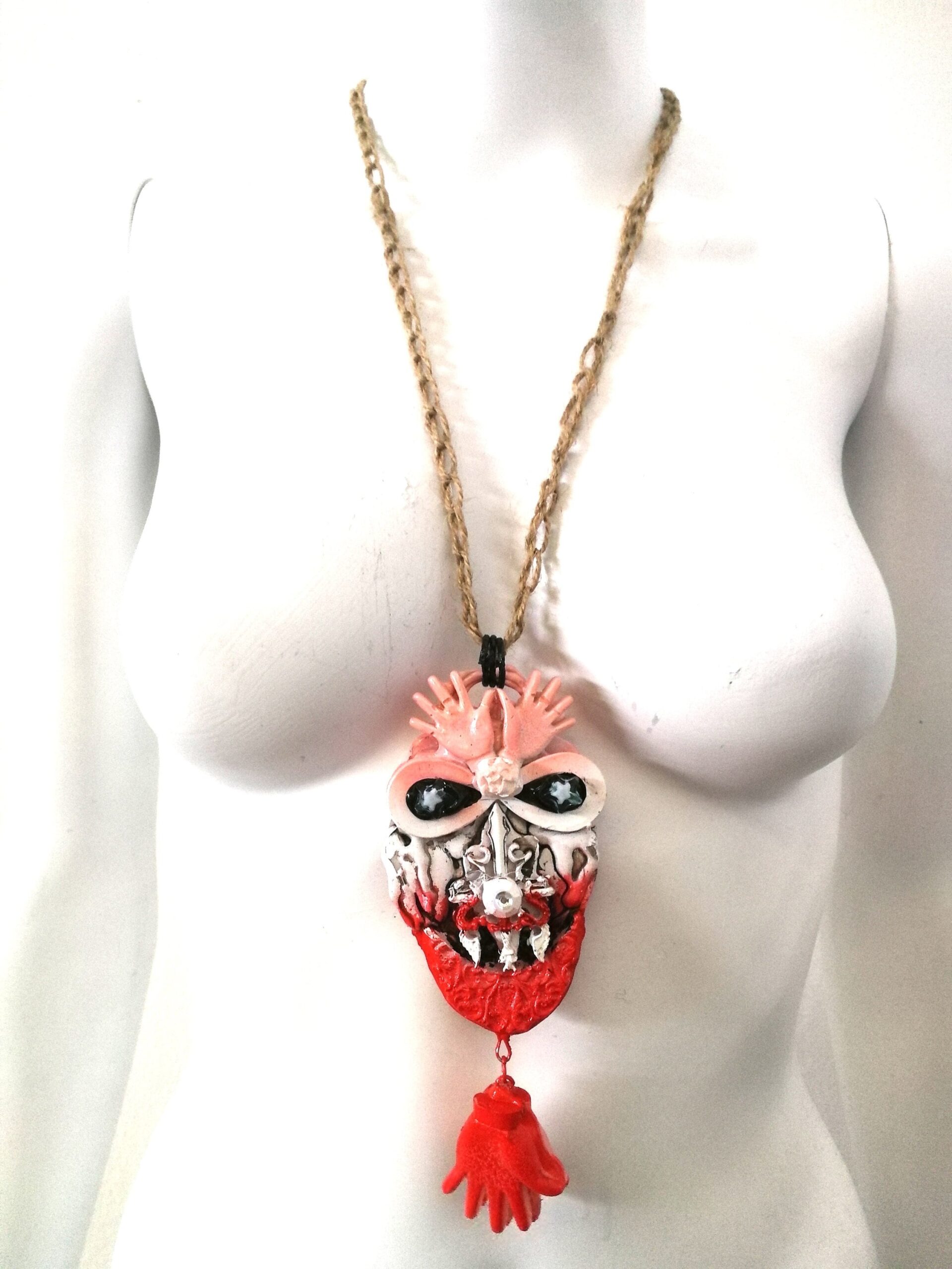 Hawaiian Jewelry, Talisman Hoodoo Voodoo, Devil Geek Conjurers, Magic Power Aloha Folk Ethnic Amulet