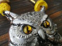 Witch Familiar, Ancient Spirit Companion Tawny Owl Blessing Spell, Talisman Magical Power Bird Amulet