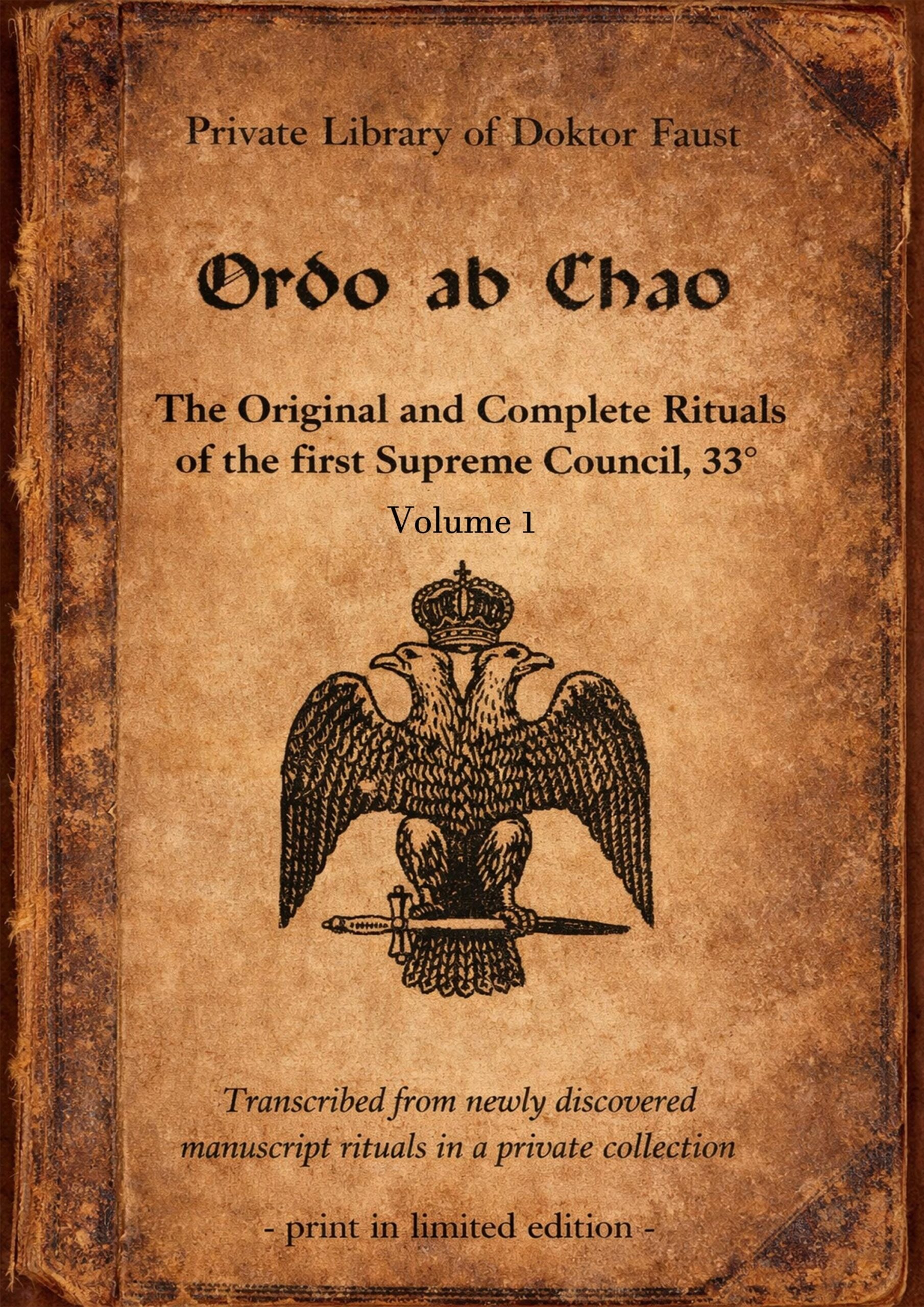 Ordo ab Chao Book, Opus Magnum Masonic Degrees Esoteric Secret Society Freemasonry Sorority Gifts
