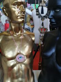 Realistic Eye, Angelic Protection Amulet Archangel Protective Talisman, Necklace Symbol All Seeing Eye Good Luck Pendant