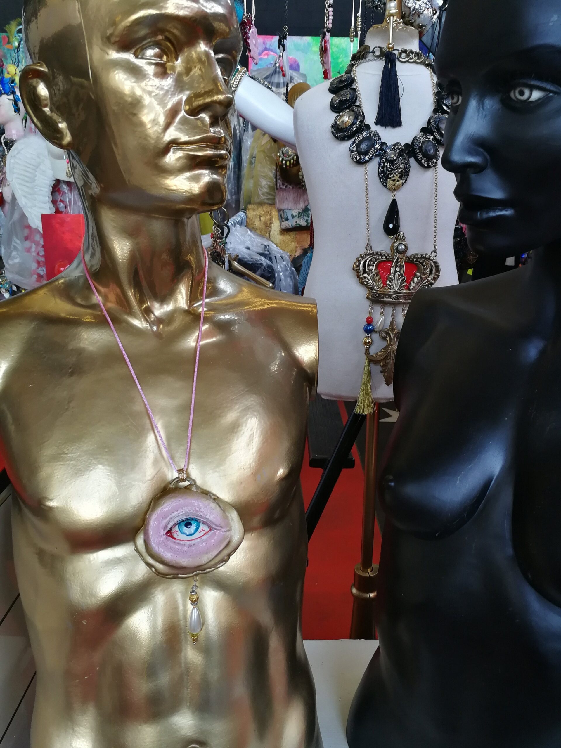 Realistic Eye, Angelic Protection Amulet Archangel Protective Talisman, Necklace Symbol All Seeing Eye Good Luck Pendant