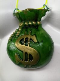 Dollar Symbol Necklace, Good Luck Pendant Amulet, Manifestation Money Wealth Attraction, Abundance Richness Talisman
