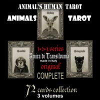 Animal Human Tarot Cards Deck, Rare Oracle Limited Edition, Spirits Guide Divination Cards, Vintage Antique Cartomancy