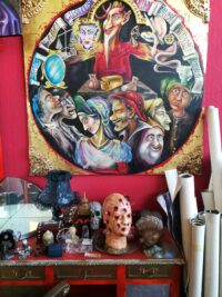 Voodoo Doll, Magic Altar Decor, Ritual Head with Pins, Haunted Creepy Oddities Witchcraft Supplies