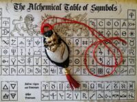 Dragon Crown, Satanic Necklace Pendant Evil Eye, Goth Jewel Satan Satanist, Ouroboros Cosmic Baby Demon in Devil Egg