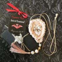 Love Attraction Amulet, Anatomical Heart Talisman, All Seeing Eye Magic Power Pendant Occult Protection