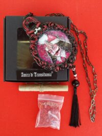 Dracula Talisman Bat Vampire, Gothic Amulet Transylvania Pendant Magic Artcraft, Count Vlad Tepes Castle