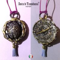 Brain Dump, Talisman Compass Necklace, Energy Intelligence Smart Amulet Good Luck Practical Magic Symbol
