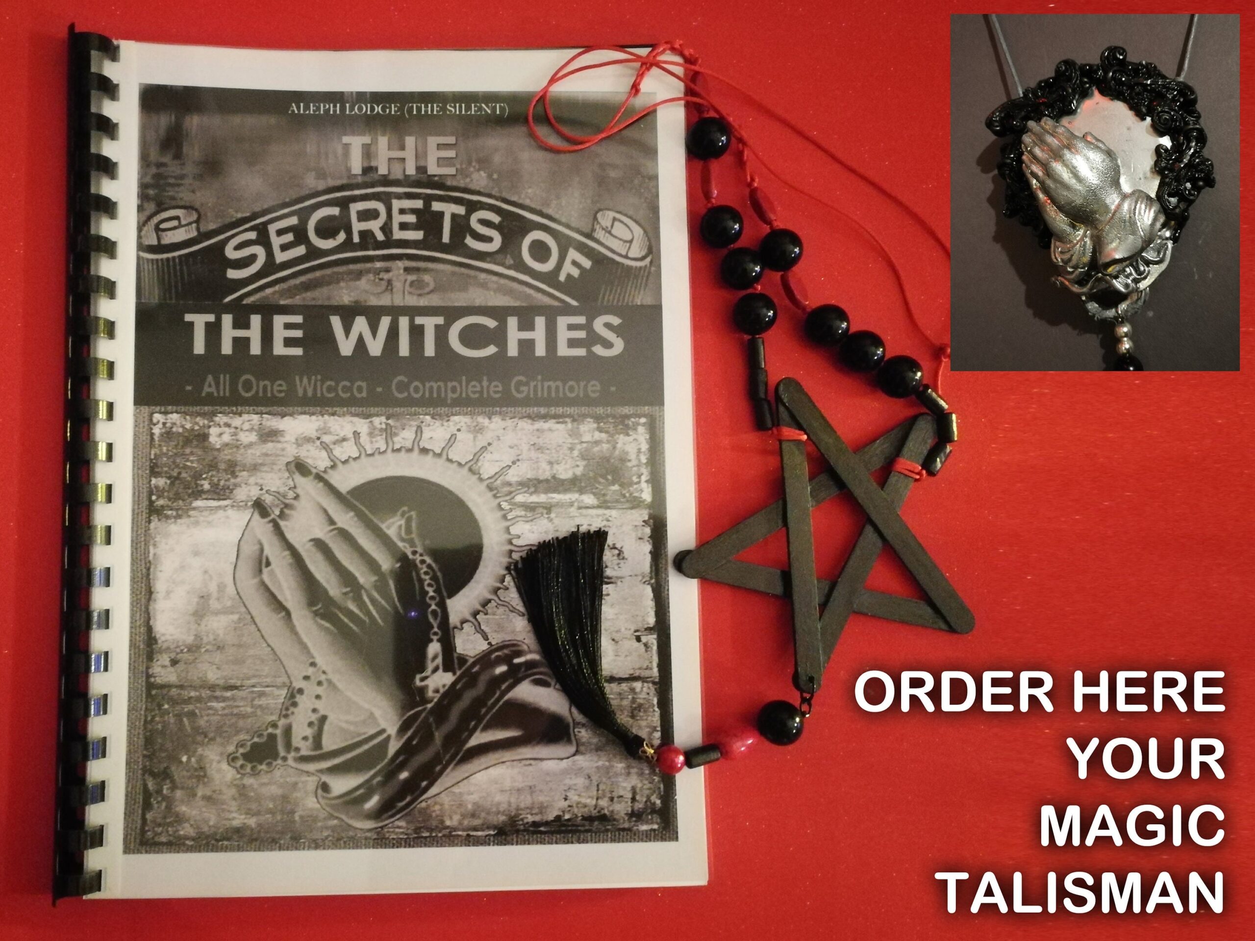Antique Book Wicca, Pagan Witchcraft Grimoire, Wiccan Magic Symbols, Occult Sorceries Magick, Witches Esoteric Rituals