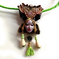 Hecate Goddess, Cursed Doll Dark Magic Necklace, Haunted Talisman Amulet, Witchcraft Pendant Witch Jewelry