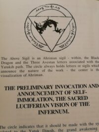 Luciferian Book, Esoteric Satanism Grimoire, Occult Satanist Lucifer Satan Forbidden Knowledge, Satanic Magick Antiquarian Collectible
