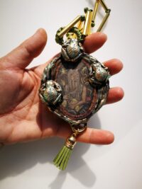 Green Tree Frog, Poison Dart Frog, Witch Jewelry Amulet Pendant, Magical Power Money Attraction Talisman, Moses Ten Plague