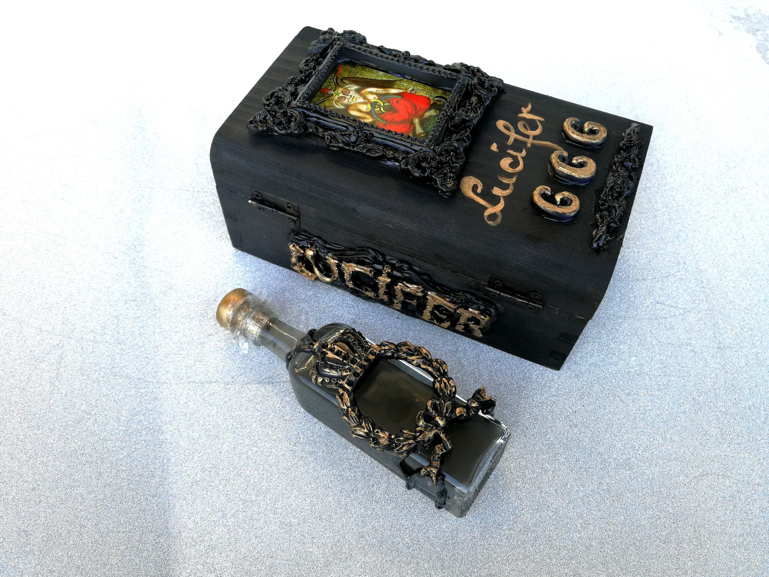 Custom Perfume Women Men, Eau de Parfume Magic Vintage Bottle Fragrances, Baphomet Essence Satan Secret Formula Lucifer
