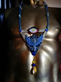 Enochian Angel Spirit Vessel. Dr. John Dee Amulet, Metaphysical Occult Jewelry Astrological Talismans Necklace