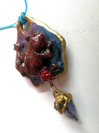 Harry Potter Chocolate Frog, Wizard Dark Academia Poison Dart Frog, Witch Toad Jewelry Amulet Pendant, Witchcraft Occult