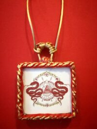 Snake Necklace Talisman, Celestial Feng Shui Amulet, Magic Symbol, All Seeing Eye Pendant