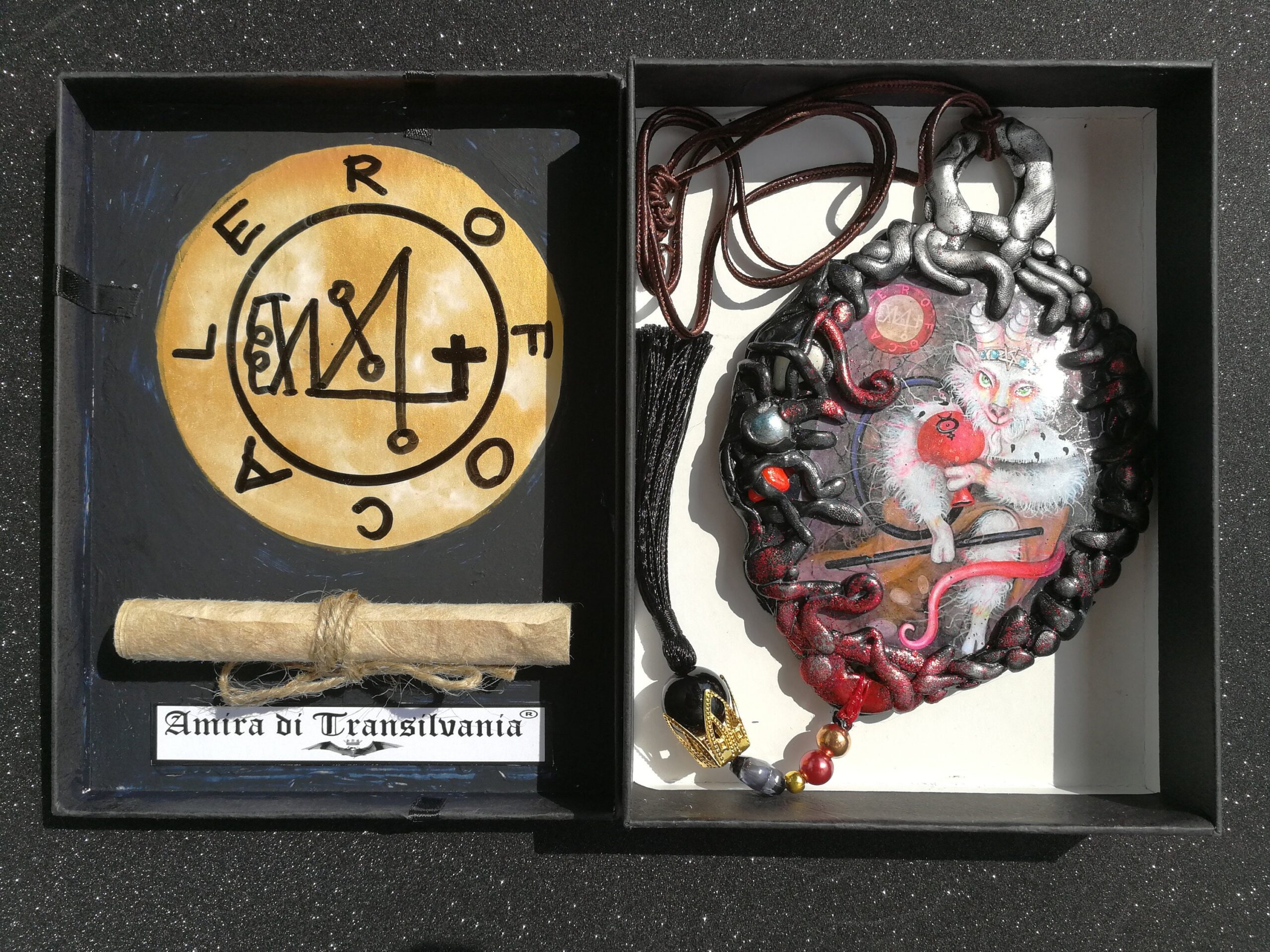 Focalor Demon, Protective Talisman Amulet Evil Eye, Magic Power Goth Jewel, Witchcraft Lemegeton Goetia Goat