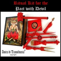 Witchcraft Set, Starter Kit Satanic Lucifer Altar Magic Pact Baphomet Box Beginners Ritual Practice