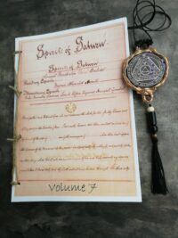 Handwritten Book, Kabbalah Lesser Key of Solomon, Antique Manuscript Occult Grimoire, Magic Kabbalistic Sigil