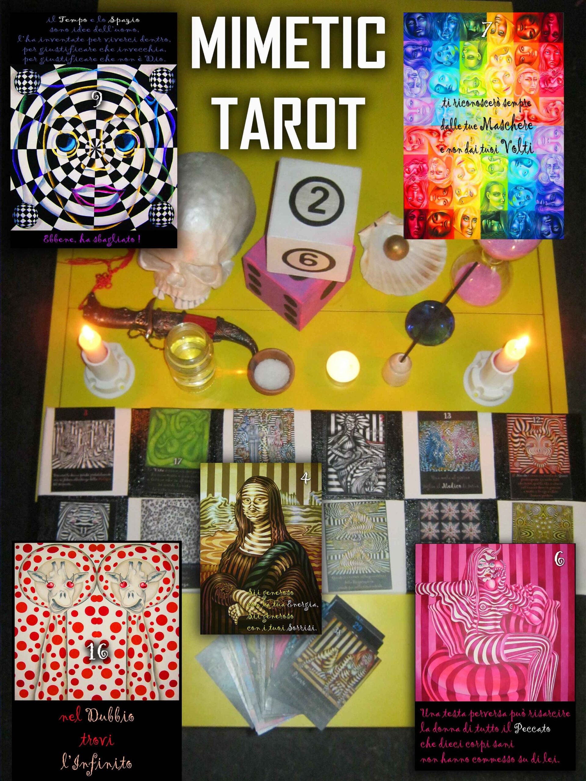 tarot card deck, pop art, oracle, divination, magic card set, major arcana, sibyl, fortune teller, cartomancy, guidance