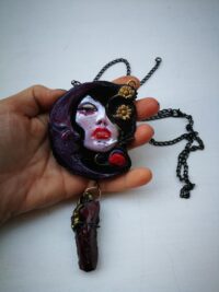 Lilith Necklace, Awakening Witch Talisman, The Dark Queen of Magick Beauty Amulet Psychic Powers