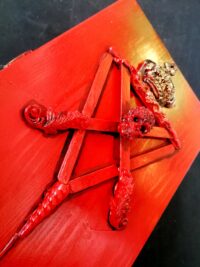 Dybbuk Box, Black Witchcraft Set, Satanic Lucifer, Beginners Magic Ritual, Altar Decor Wooden Chest