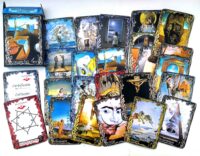 salvador dali tarot, art tarot cards deck, major arcana, collectible hand reading, oracle cartomancy, fortune play card