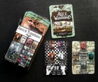 Alice in the Wonderland Tarot, White Rabbit with Cheshire Cat, Queen of Hearts and White Queen, Mad Hatter Dodo Dormouse
