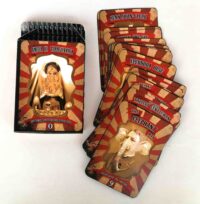 Freak Show, Circus Tarot Cards Deck, Scary Clown Creepy Vittorian Steampunk, Curiosity Curio Cabinet, Weird Oddities