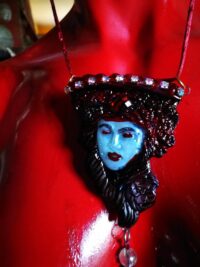 Agrat Bat Mahlat Goddess, Gothic Divinity Jewelry Kabbalah Magic, Esoteric Talisman Witchcraft Pendant Deity Witch