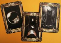 Cat Tarot Deck Major Arcana, 22 Oracle Card Limited Edition, Vintage Drawing Portrait, Aristocat Psychic Fortune Telling