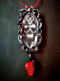 Elohim Talisman YHWH Yahweh Pendant, Powerful & Success Occult Jewelry Magic Symbol, Gothic Skull Amulet