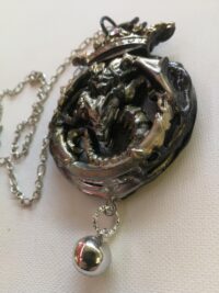 Dragon Crown, Satanic Necklace, Satanist Symbol Illuminati All Seeing Eye, Evil Eye Pendant Conspiracy Theory