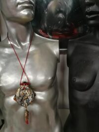 Dragon Necklace, Templar Amulet Symbols, Crown Magic Eye Stone Talisman, Gothic Pendant Sword Snake