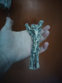 Antique Rosary, Vatican Relic Avory Sculpted Beads & Madonna with Jesus Crucifix Pendant,Vintage Reliquary Church, Christian Catholic Religion Saints Religious Protection - Image 7